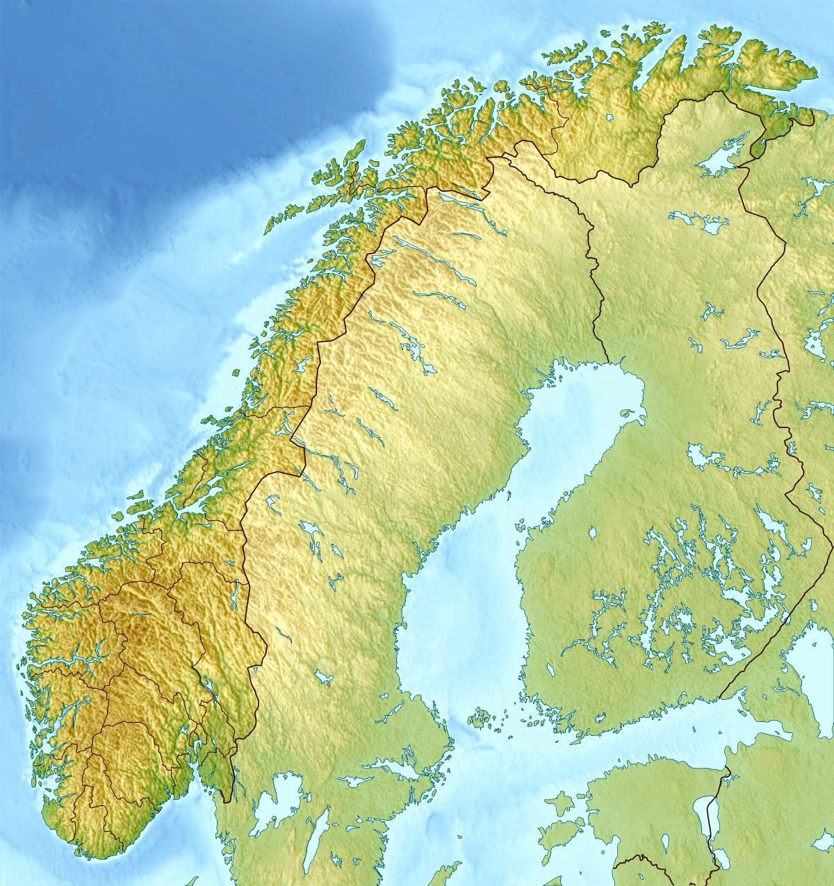 Peta fizikal Norway