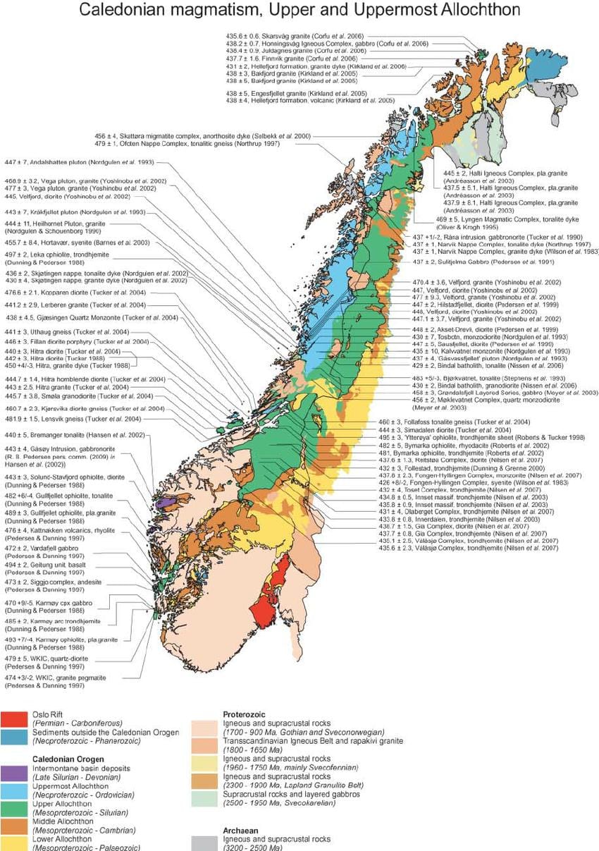 Peta geologi Norway
