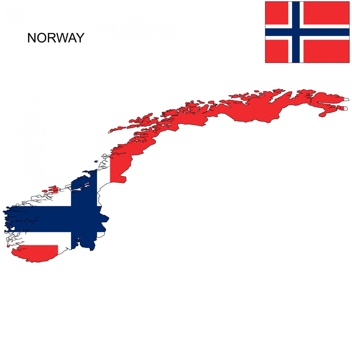 Norway peta bendera