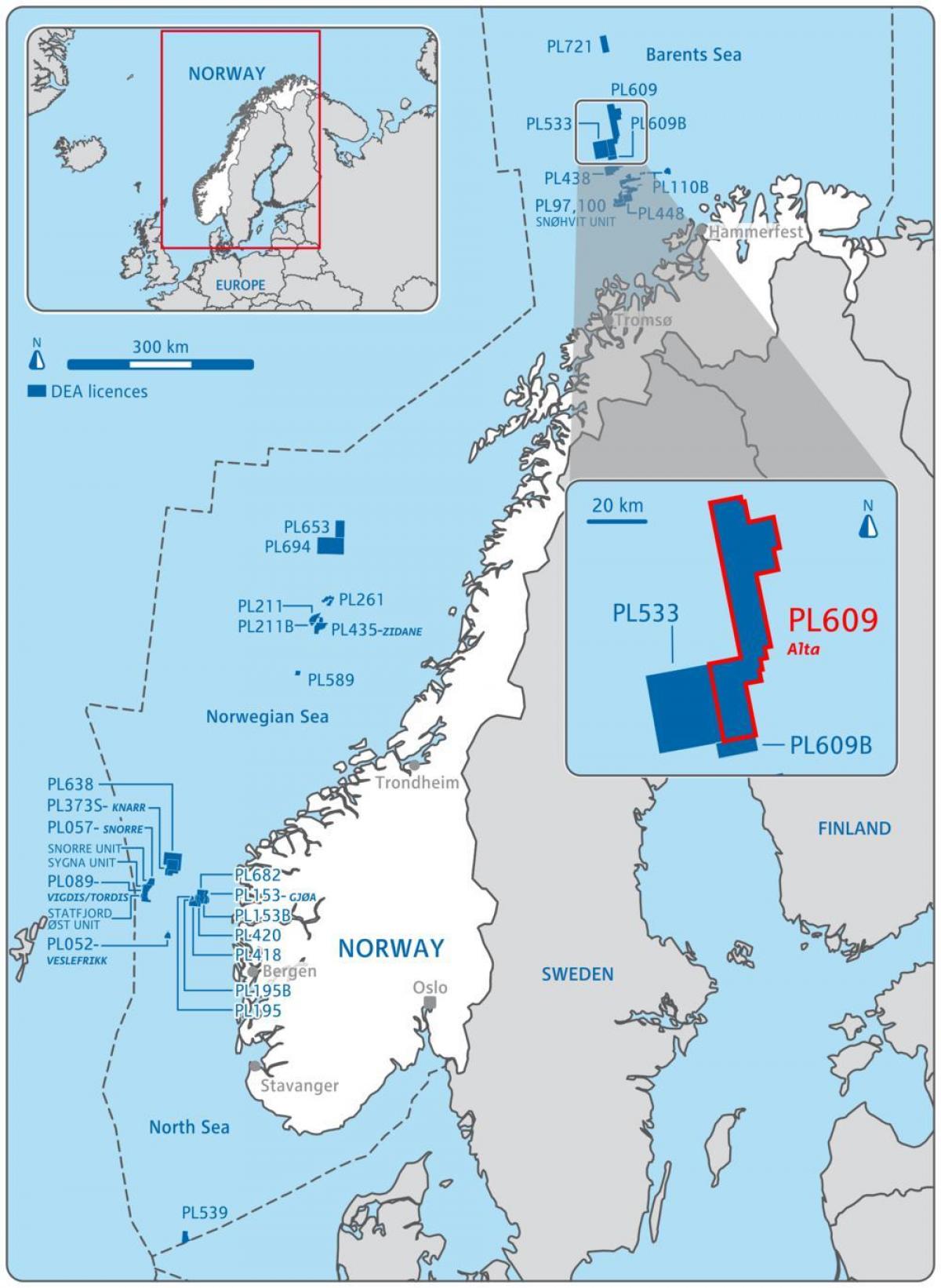 Peta Norway minyak