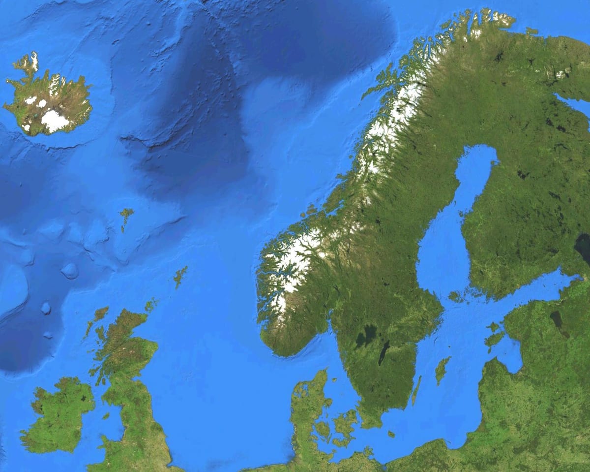 Peta satelit Norway