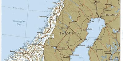 Geografi peta Norway