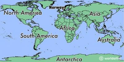 Peta Norway lokasi di dunia 