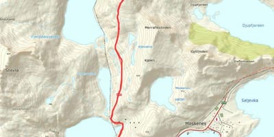 Peta Norway laluan mendaki