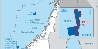 Peta Norway minyak