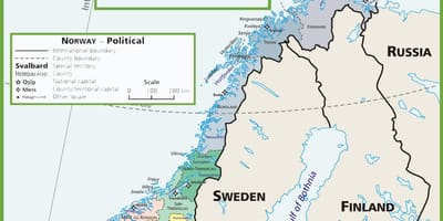 Peta Norway politik 