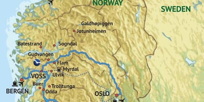 Peta barat Norway